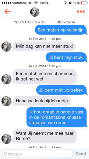 openingszinnen tinder voor haar|70 flirterige, schattige en grappige Tinder